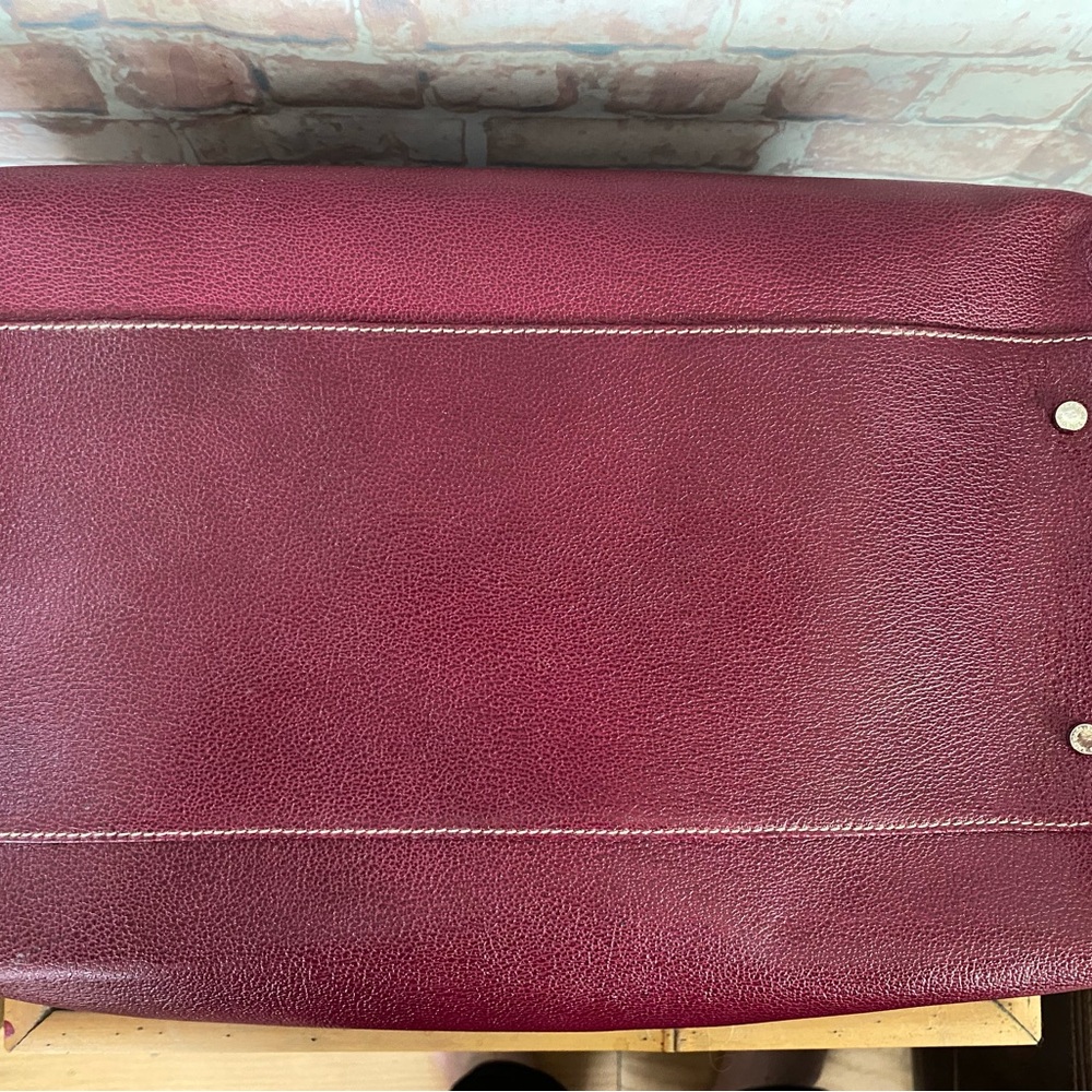 Kate Spade Travis Satchel in Raspberry Leather with Wallet - Picture 7 of 12